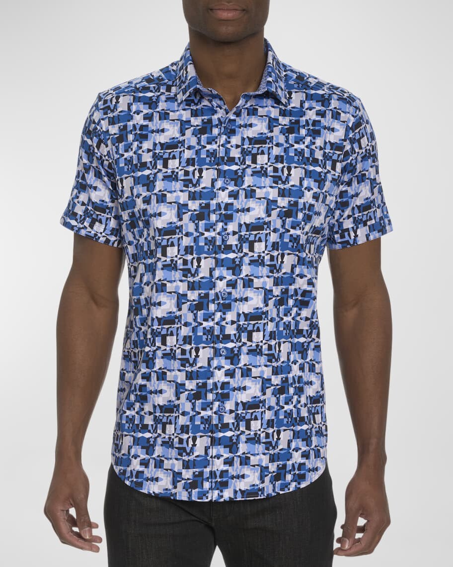 

Мужская рубашка Iznick с коротким рукавом Robert Graham