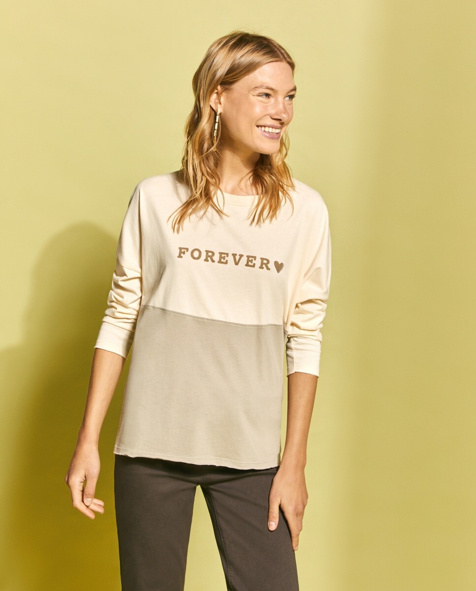 

Женская футболка в стиле колор-блок с текстом Southern Cotton, зеленый