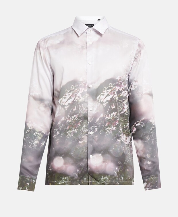 

Рубашка с длинными рукавами – повседневный крой Ted Baker, экрю