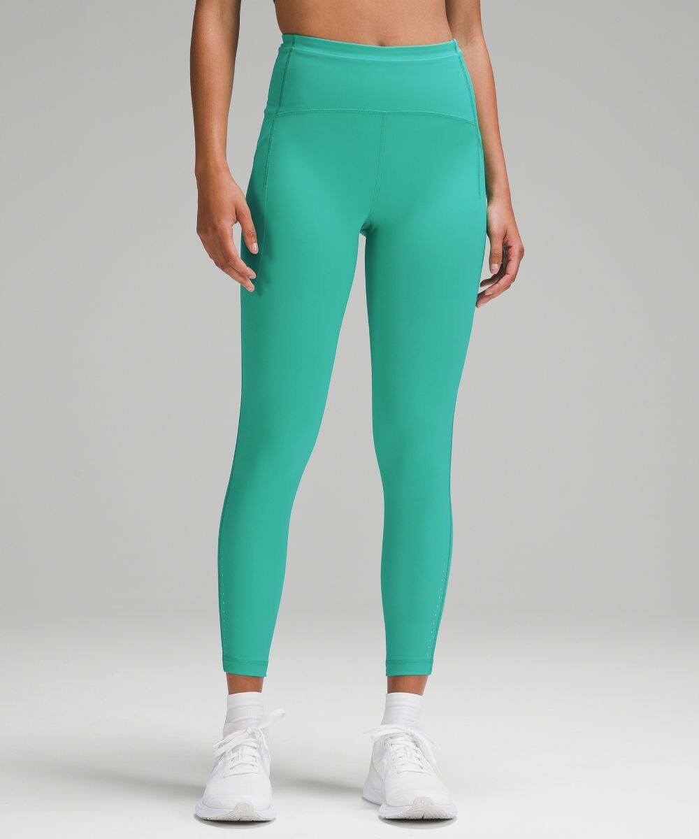 

Леггинсы Swift Speed с высокой посадкой Lululemon, зеленый