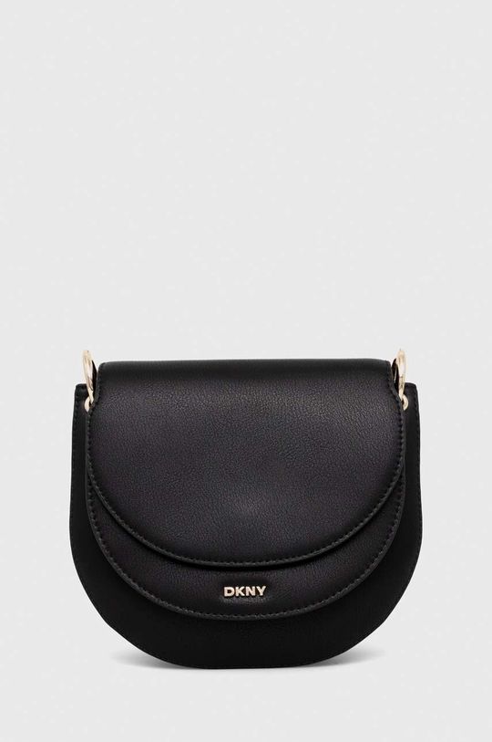 Кожаная сумочка DKNY, черный