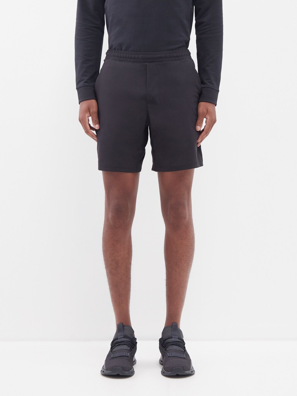 

Шорты pace breaker 7" из переработанной кожи Lululemon, черный