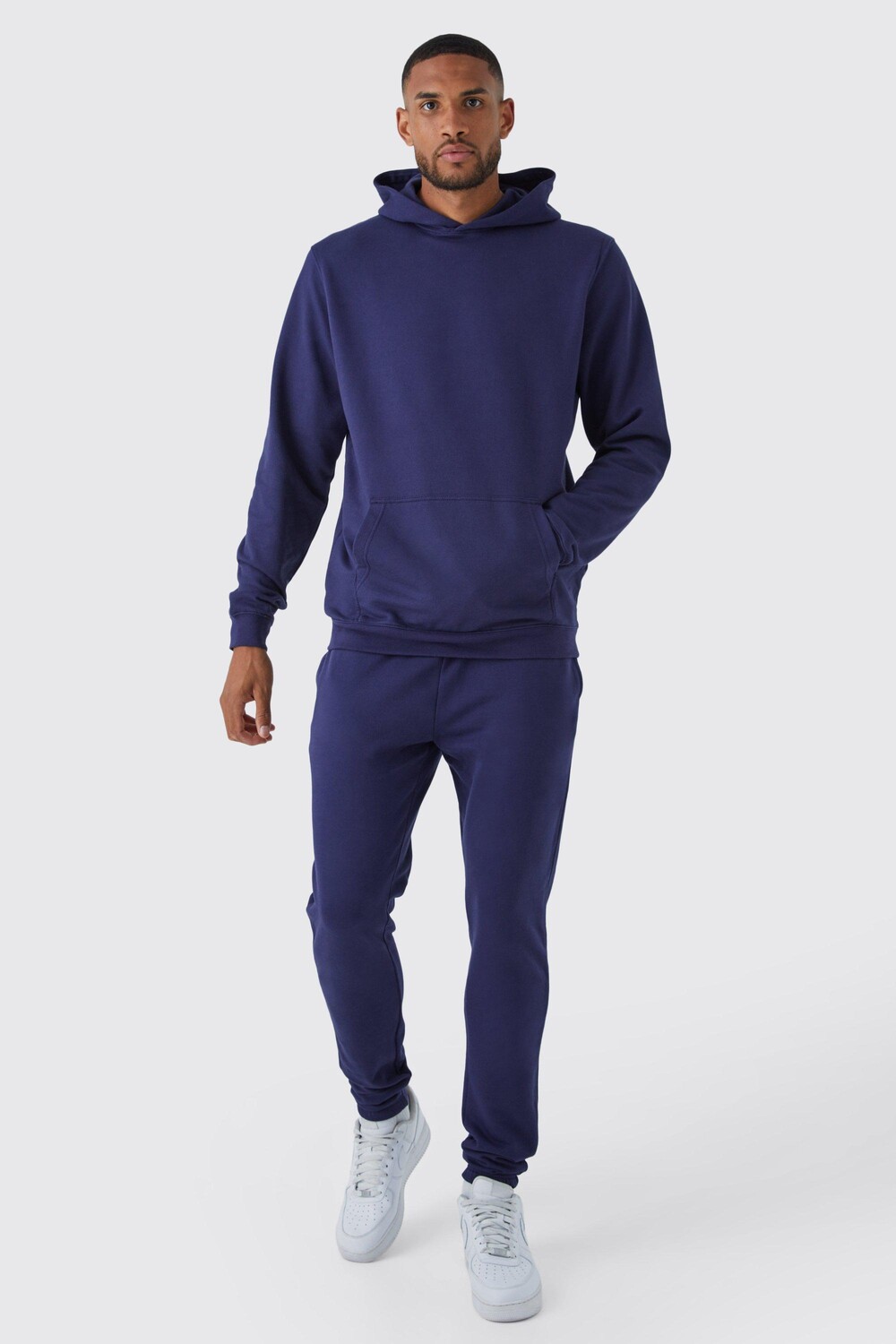 

Спортивный костюм с капюшоном tall core fit Boohoo, нави