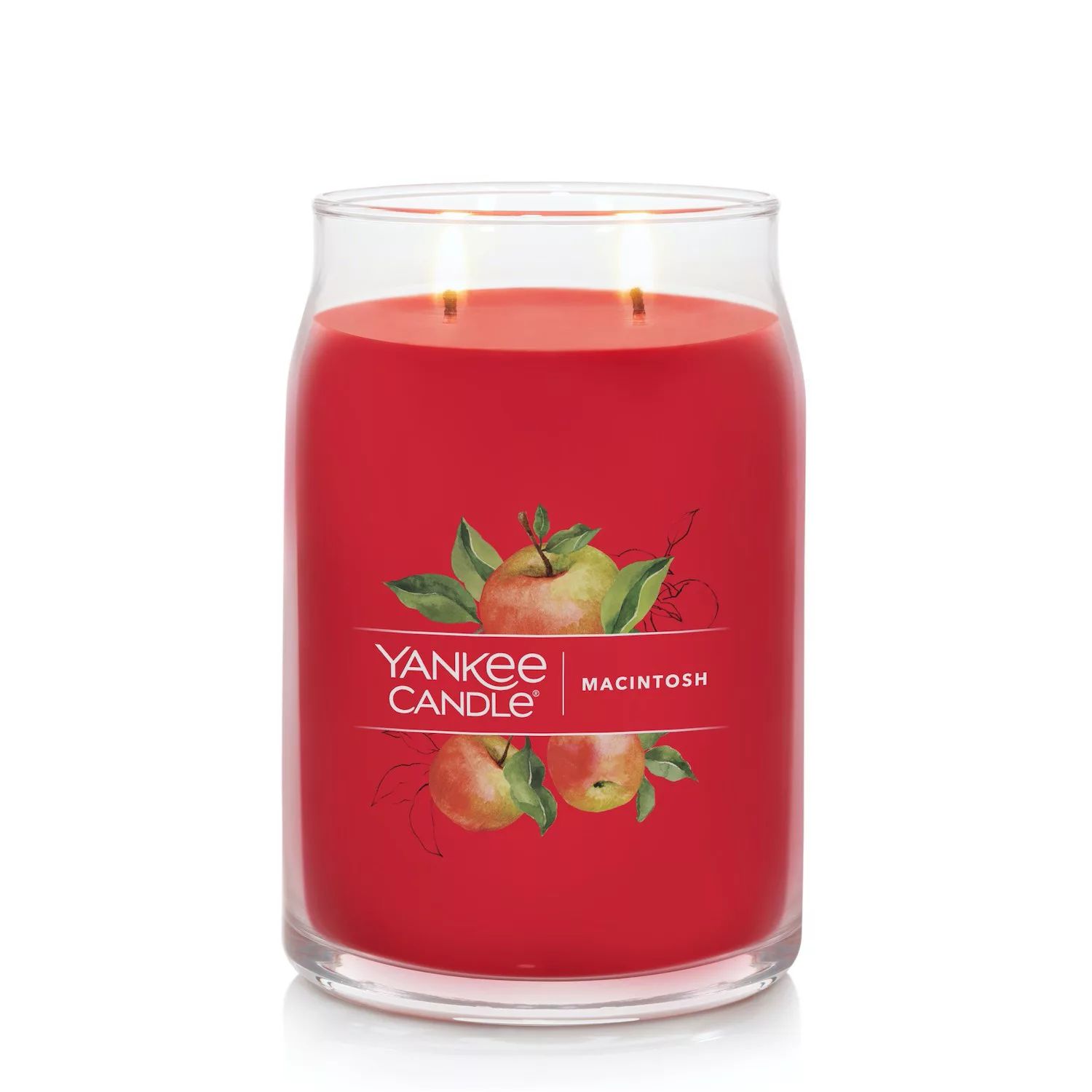 Yankee Candle Macintosh, 20 унций. Фирменная большая банка для свечей спички для свечей bago home long violet candle matches 14 шт