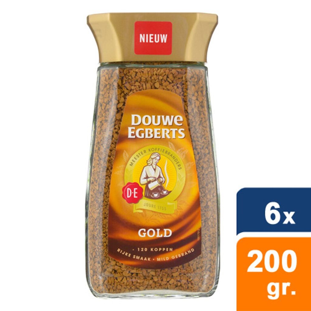 

Douwe Egberts - Растворимый кофе Gold - 6x 200гр Jacobs