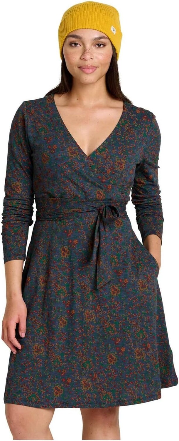 

Платье с запахом Toad&Co, цвет True Navy Paisley Print