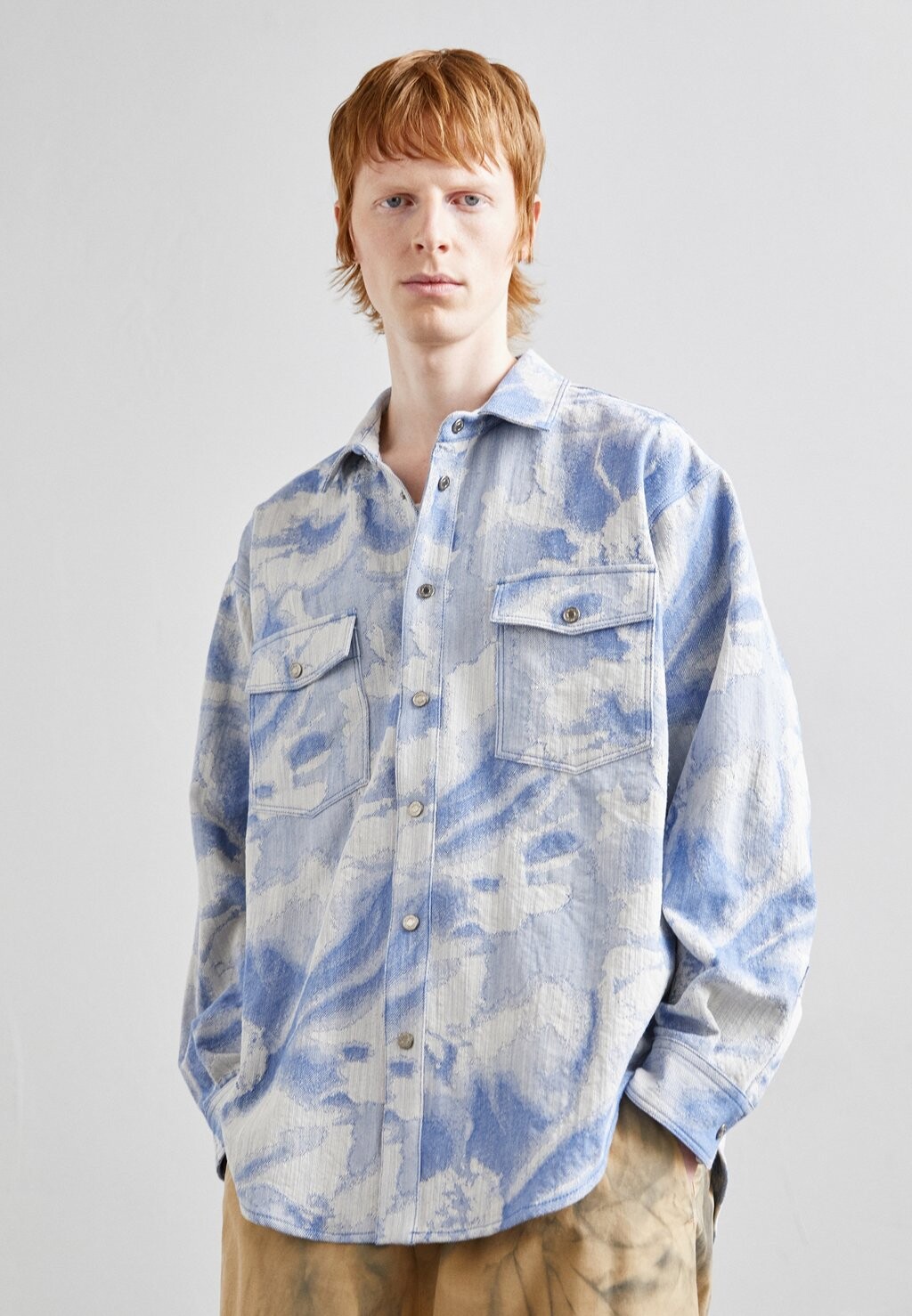 

Рубашка CAMICIA MSGM, цвет light blue