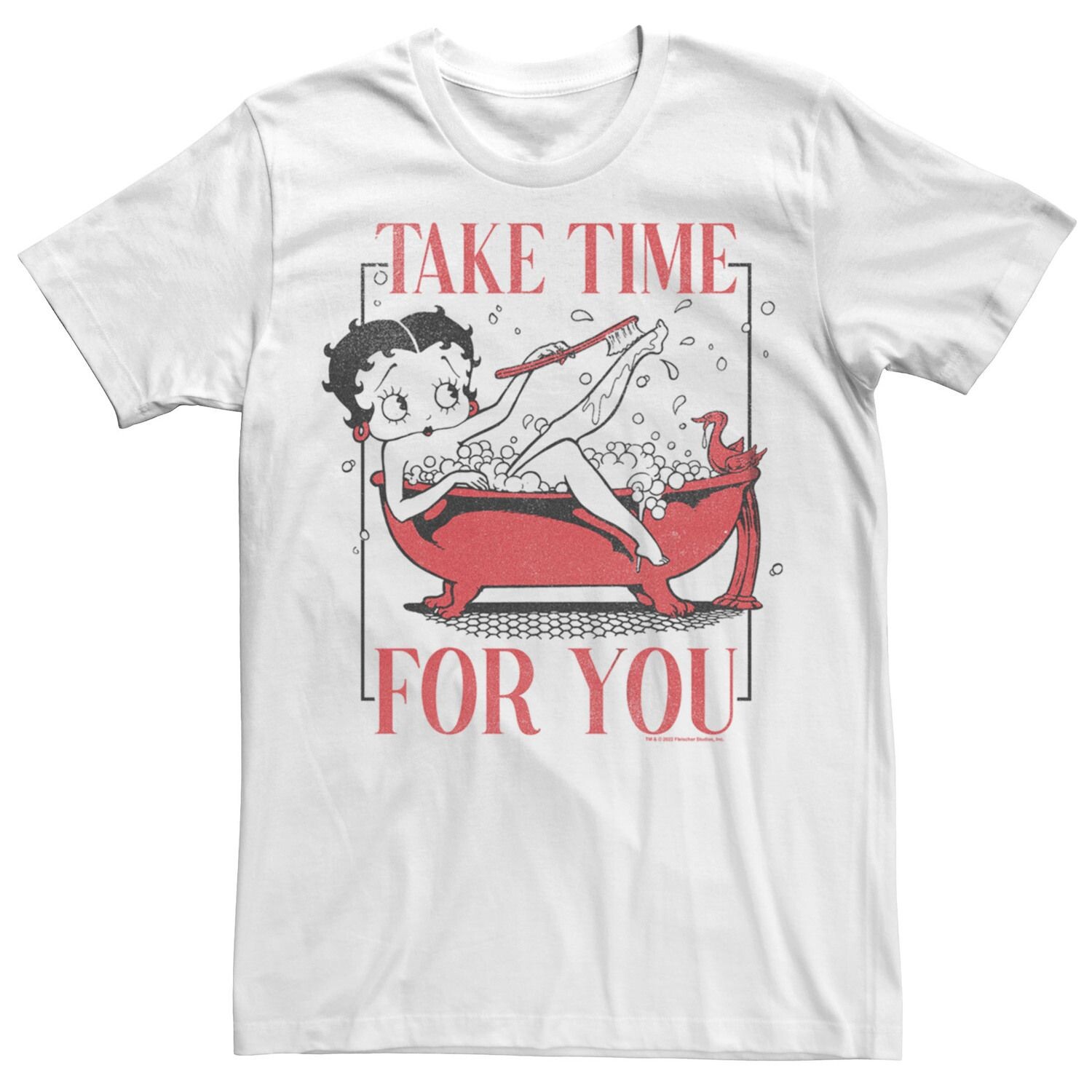 

Детская футболка Betty Boop Take Time For You с рисунком бойфренда и ванны Licensed Character