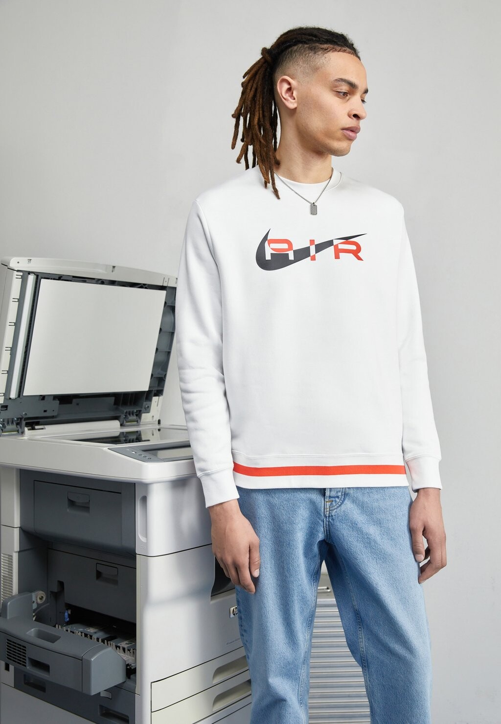 

Толстовка Nike Air Crew, вершина белая, Коричневый