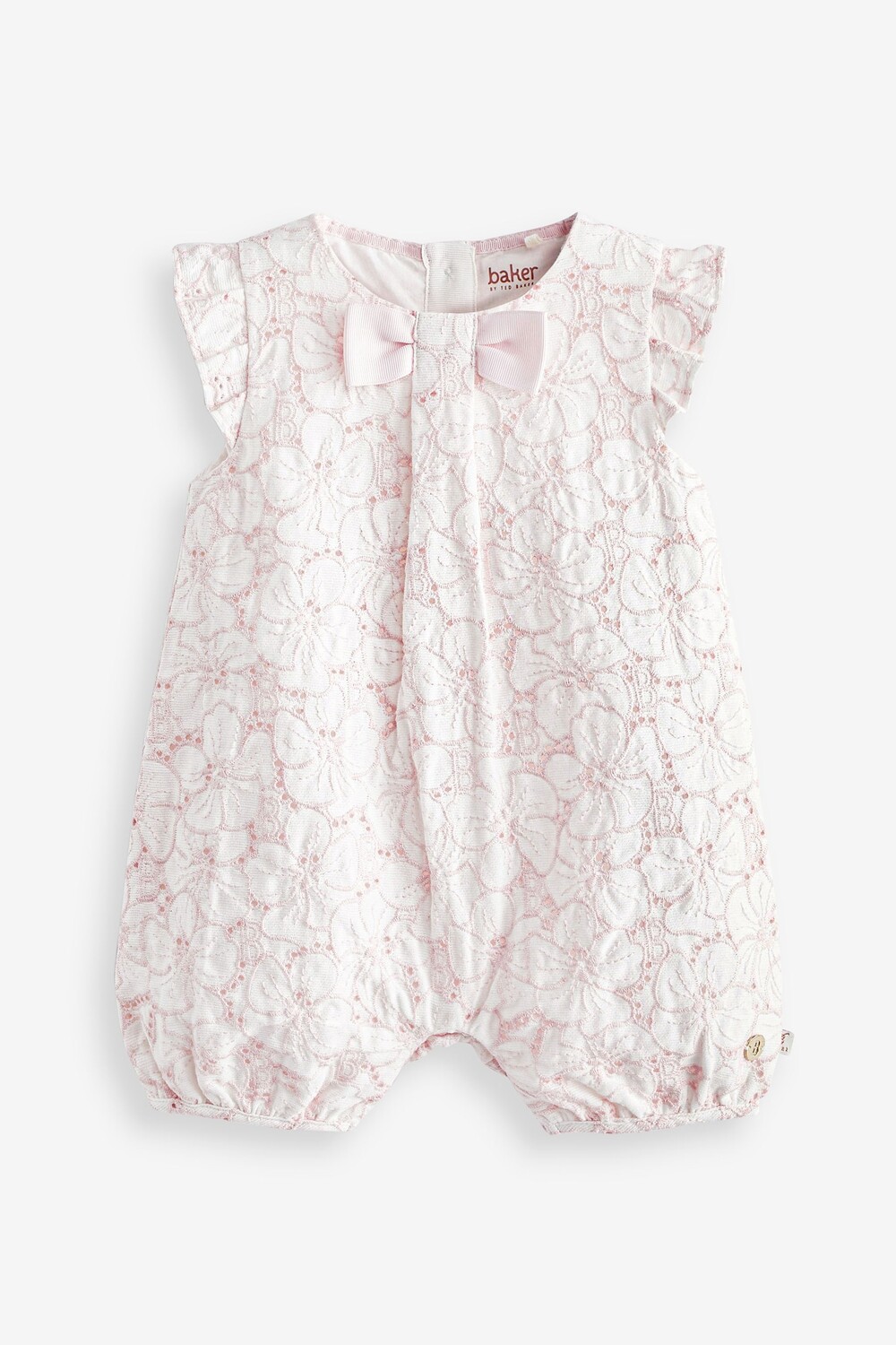 

Розовый комбинезон с английской вышивкой Baker by Ted Baker, розовый
