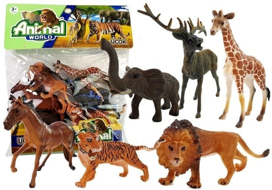 Набор «Дикие животные» 6 предметов Lean Toys