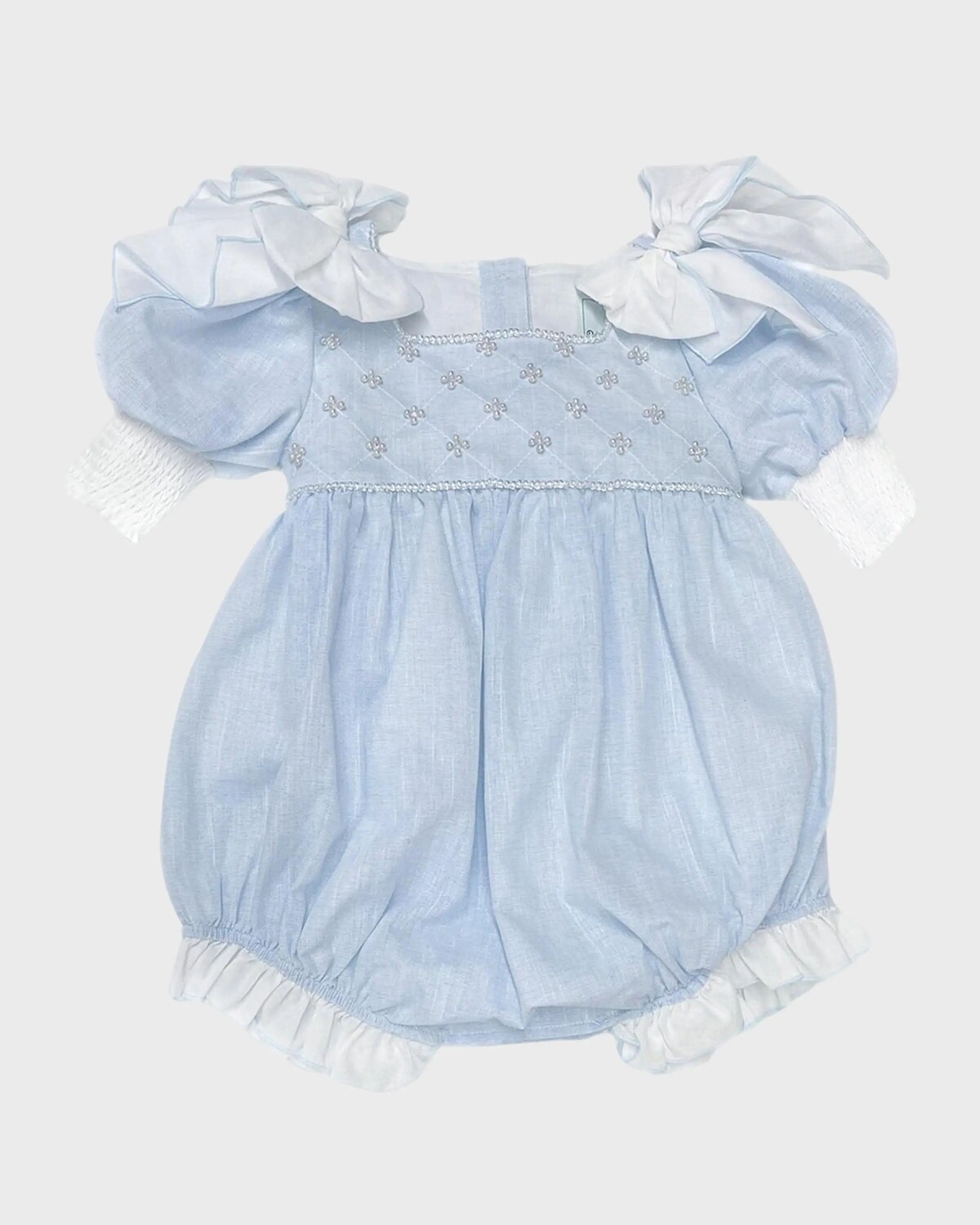 

Льняной комбинезон Charlotte для девочек, размер 6M-4 Petite Maison Kids, светло-голубой
