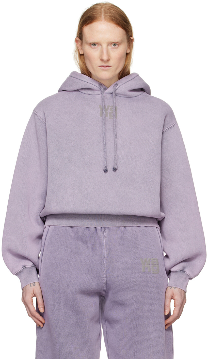 

Фиолетовый худи с принтом Alexanderwang.T