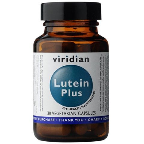 цена Препарат, укрепляющий зрение Viridian Luteina Plus, 30 шт