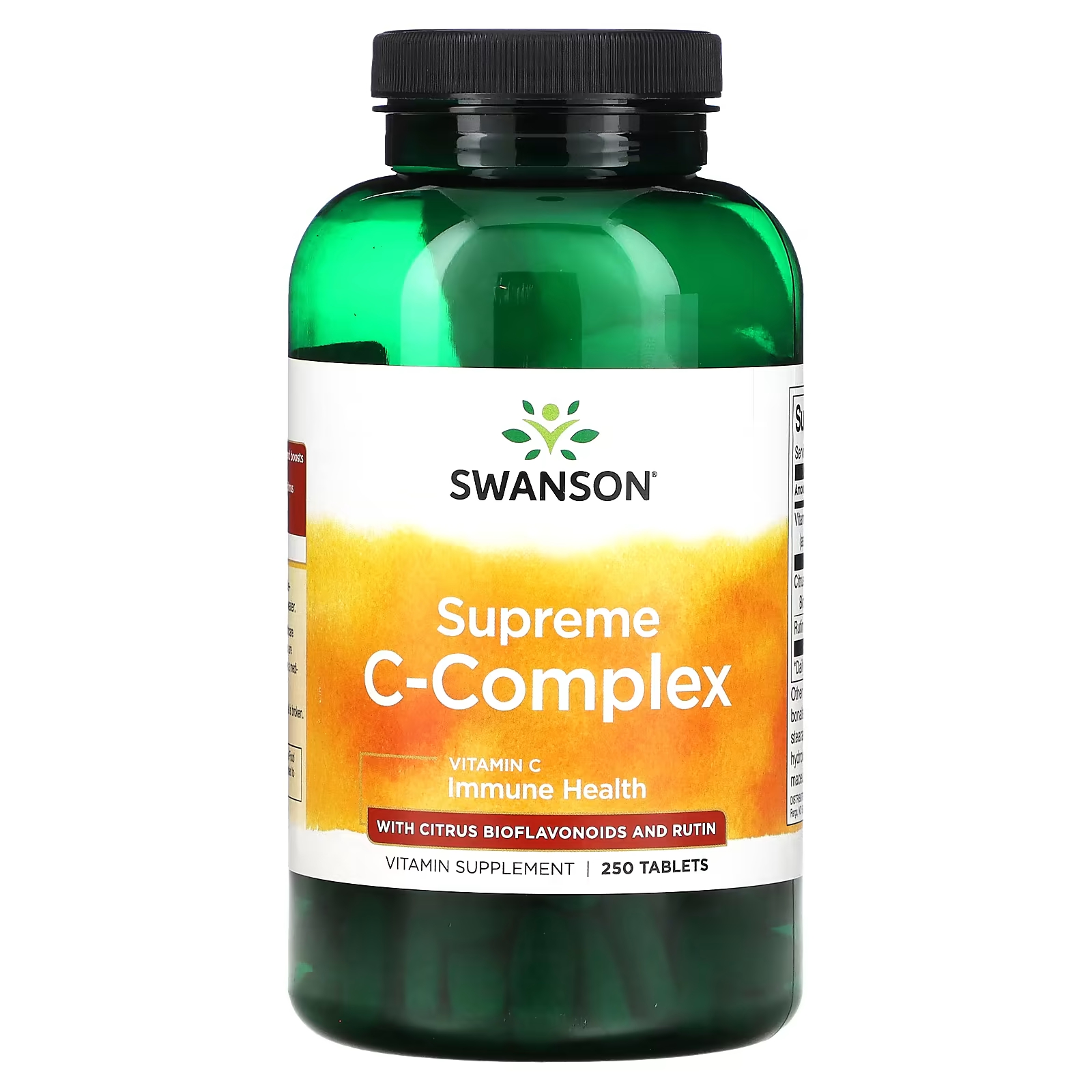 Витамин С Swanson Supreme C-Complex с цитрусовыми биофлавоноидами и рутином, 250 таблеток amazing nutrition витамин c с цитрусовыми биофлавоноидами и шиповником 250 растительных капсул