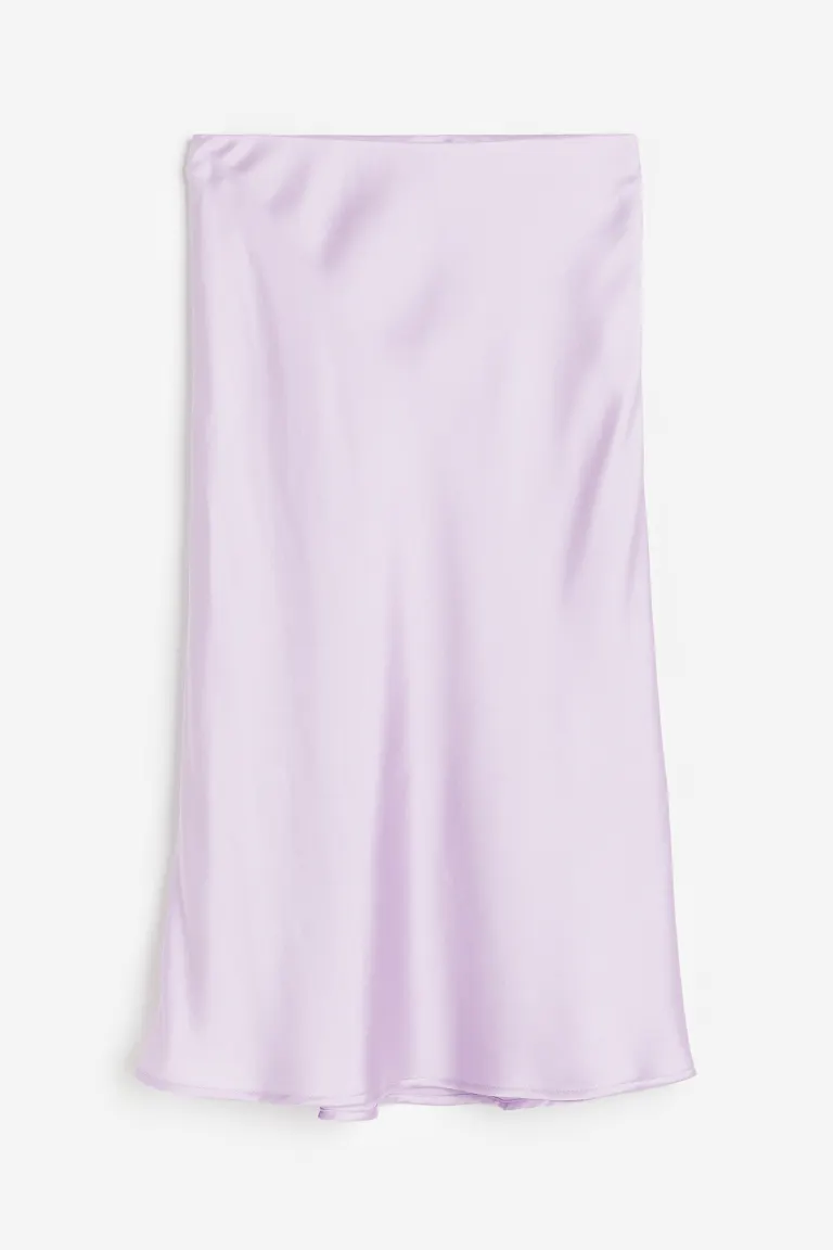 

Атласная юбка H&M, фиолетовый