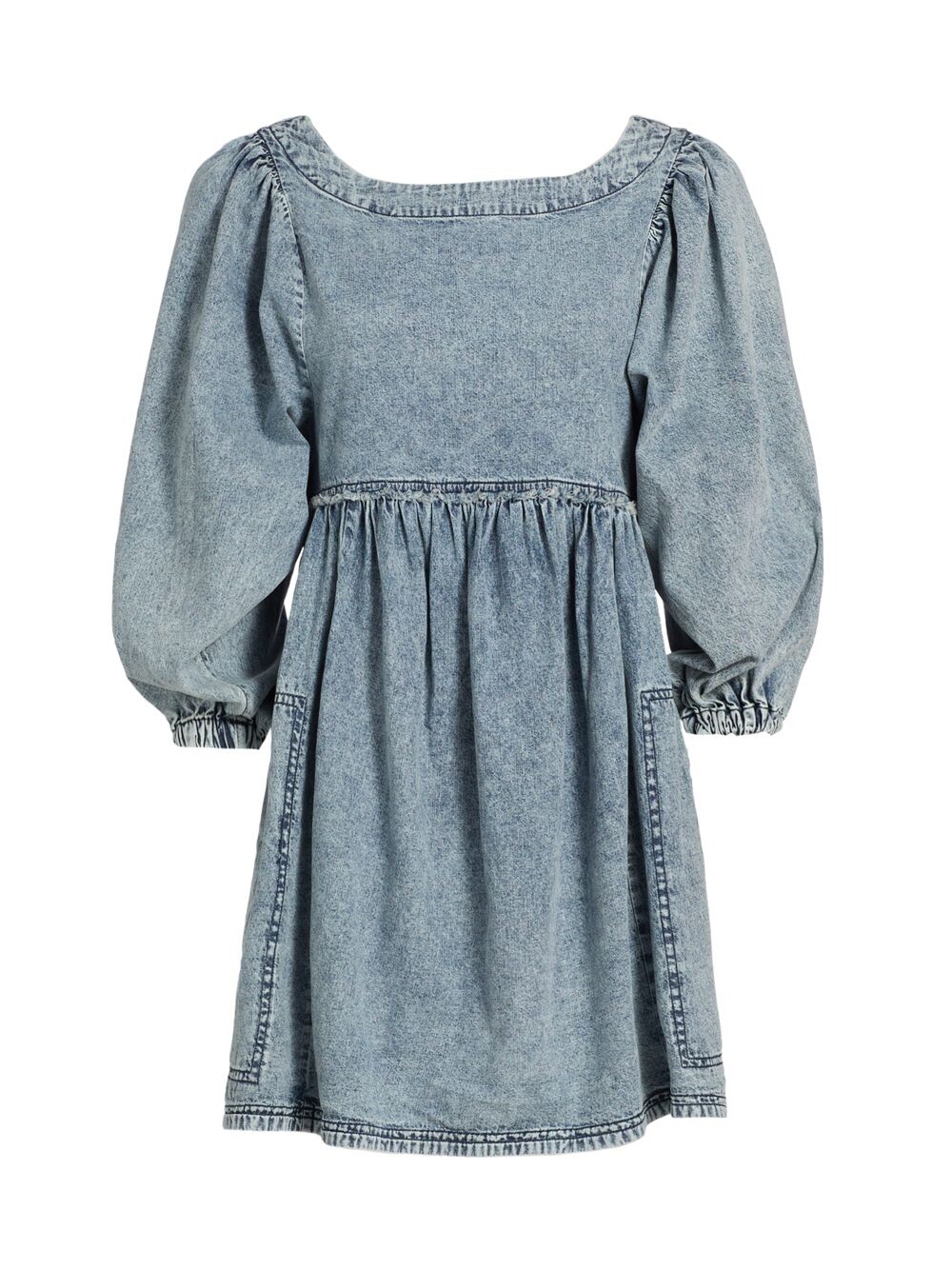 

Джинсовое мини-платье Get Obsessed Free People, синий