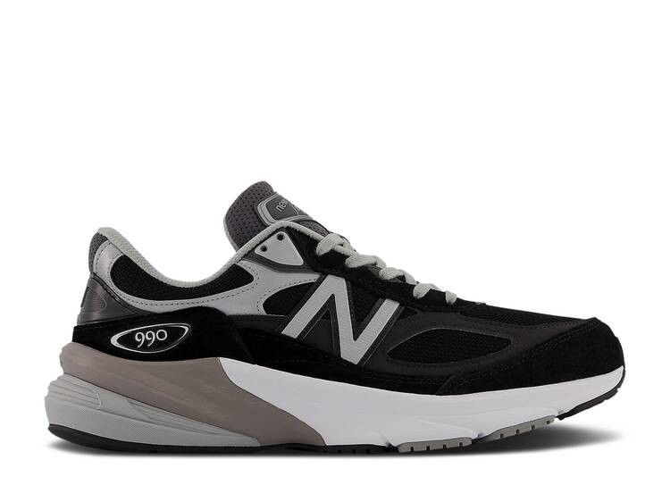 

Кроссовки New Balance 990V6 MADE IN USA B WIDE 'BLACK SILVER', черный