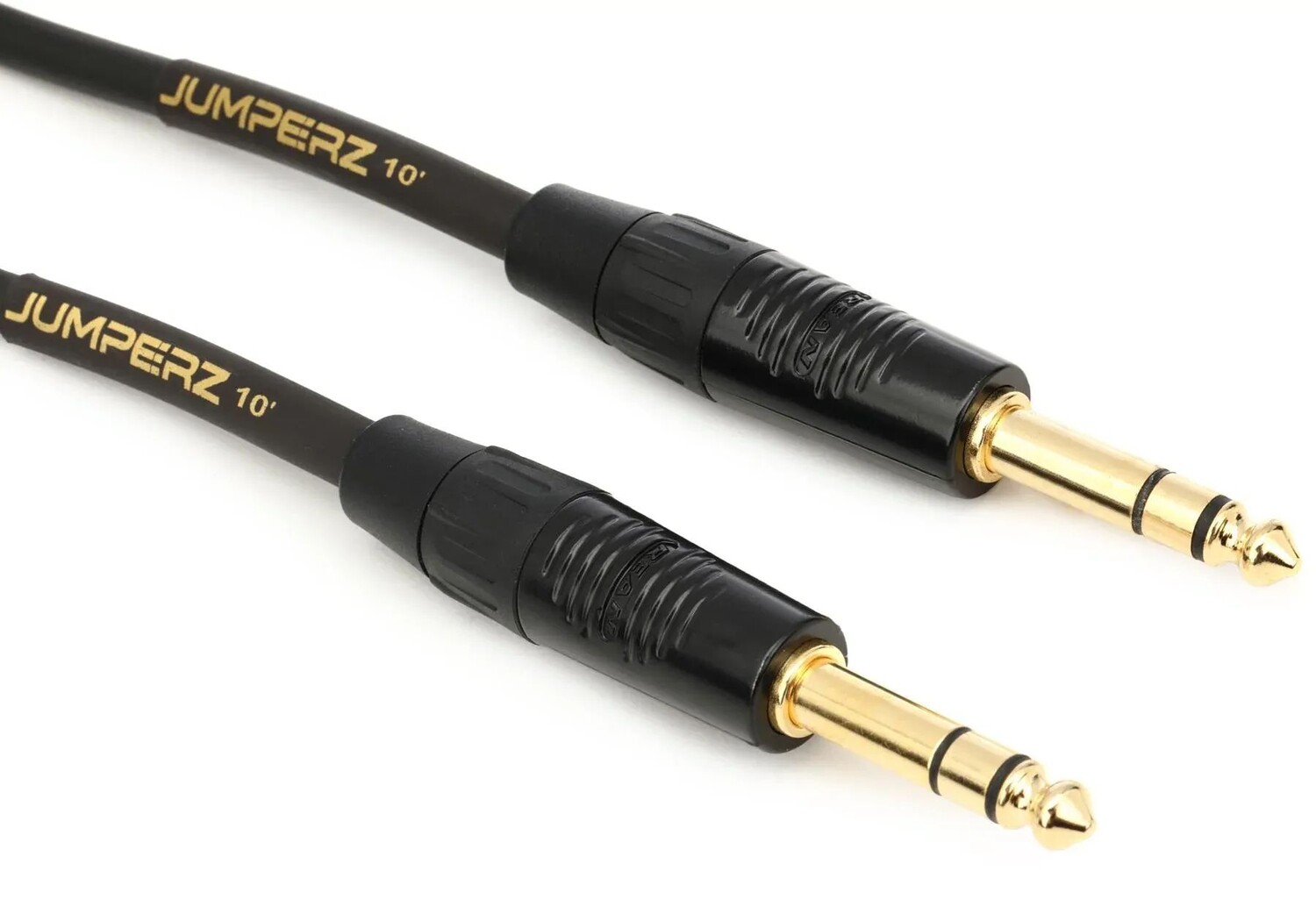 

JUMPERZ JG2TRS-10 Золотой соединительный кабель TRS-TRS — 10 футов