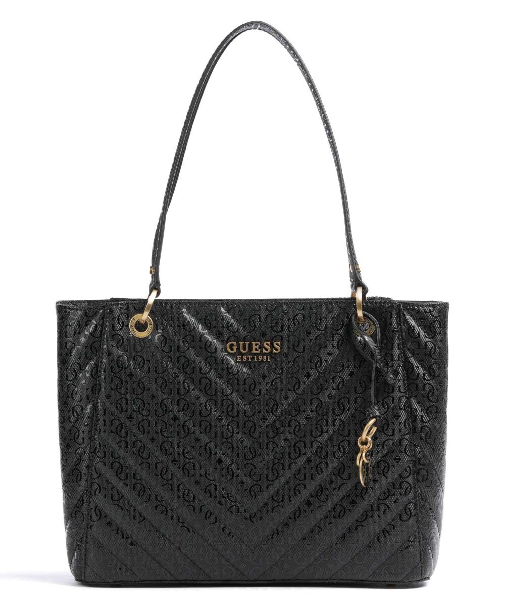 

Шоппер Jania из искусственной кожи Guess, черный