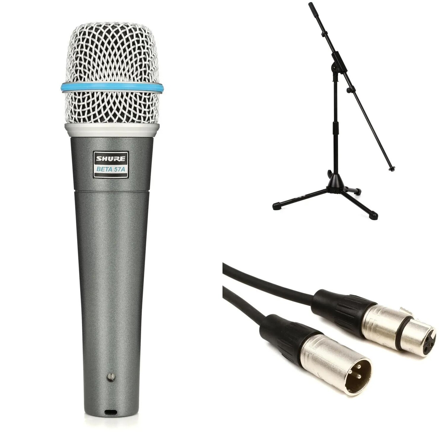 

Комплект инструментального микрофона Shure Beta57A со стойкой и кабелем