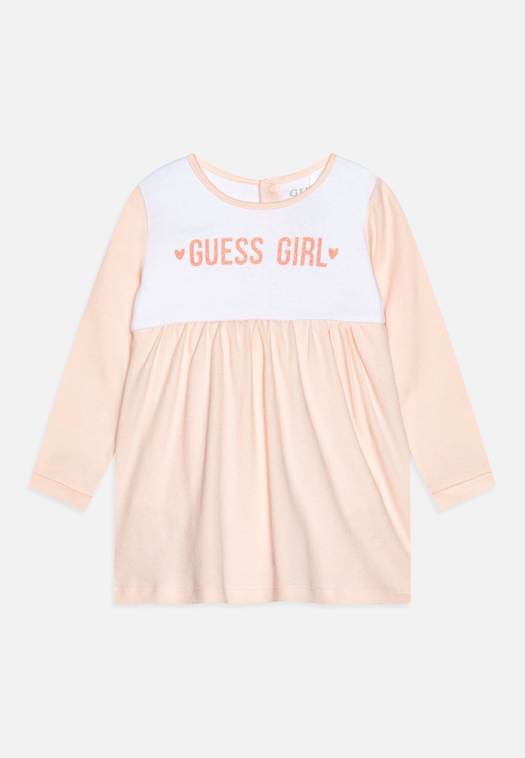 цена Платье из джерси NEWBORN DRESS Guess, цвет blush breeze