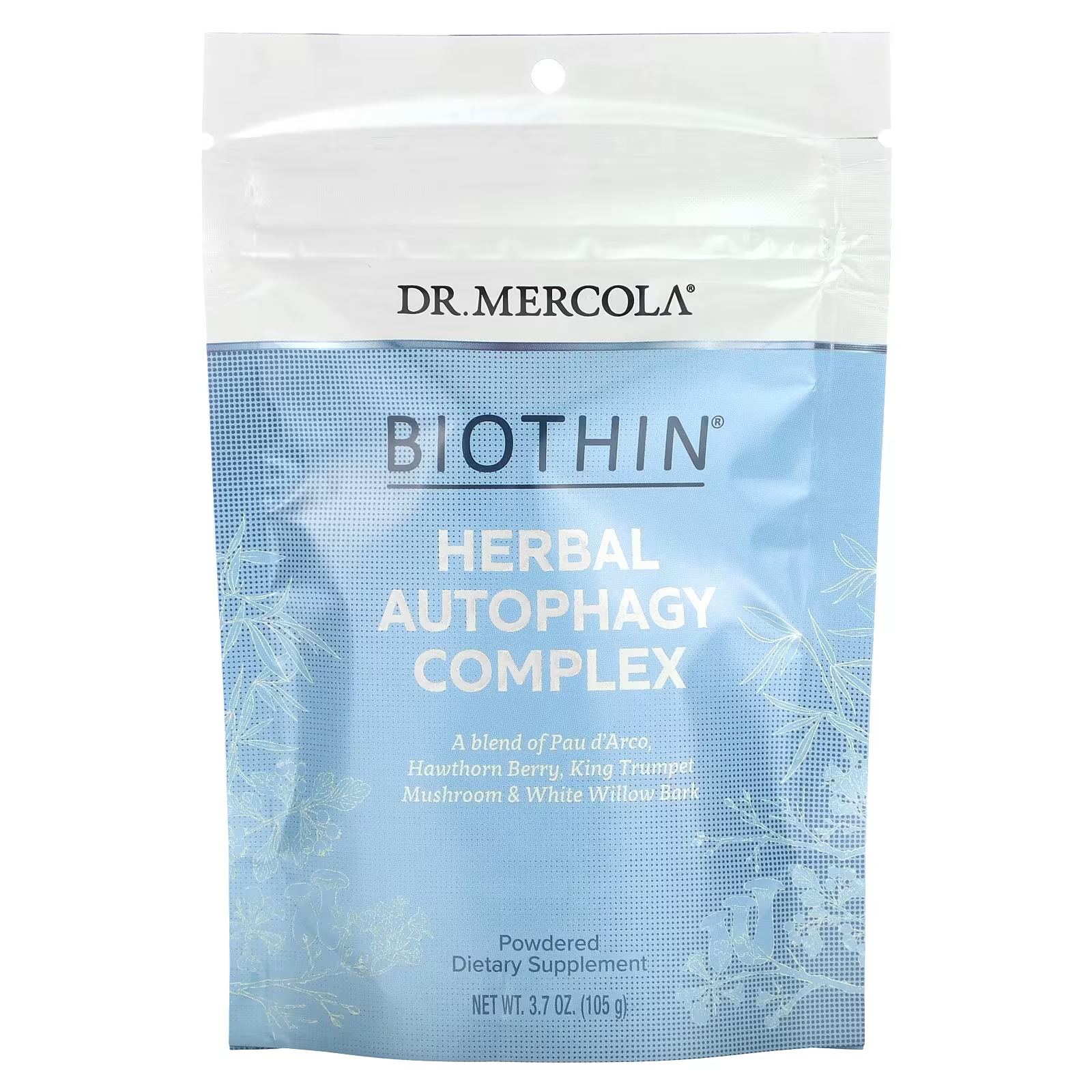 Mercola Biothin Травяной комплекс для аутофагии, 3,7 унции (105 г) Dr. Mercola dr mercola biothin горькая дыня и желтокорень 120 капсул