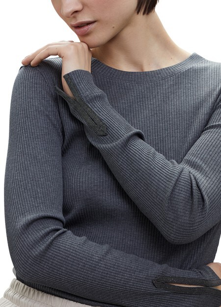 

Топ из джерси в рубчик Brunello Cucinelli