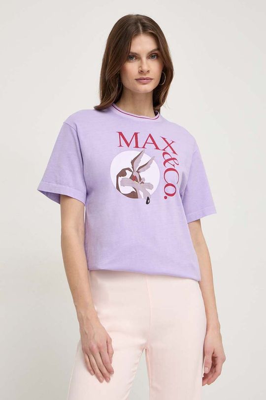 МАКС&Ко. хлопковая футболка для CHUFY Max&Co., фиолетовый