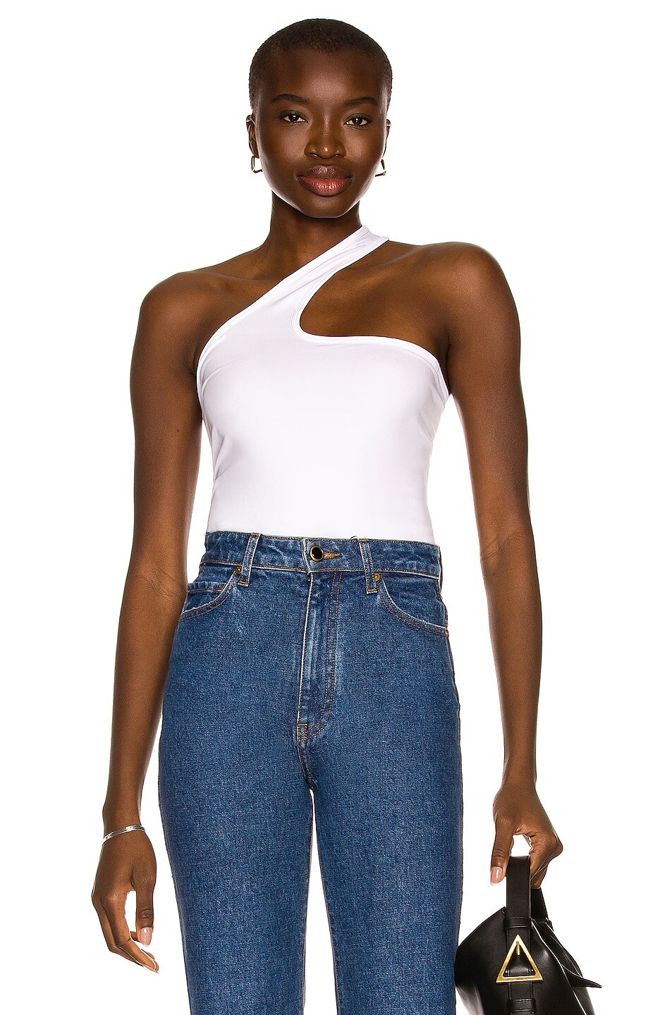 

Топ Helmut Lang Cutout Tank, цвет Optic White