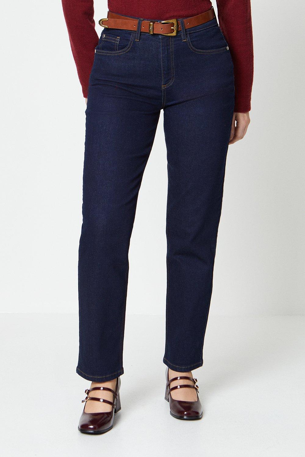 Узкие джинсы с высокой посадкой Dorothy Perkins, синий джинсы zolla классические 42 размер