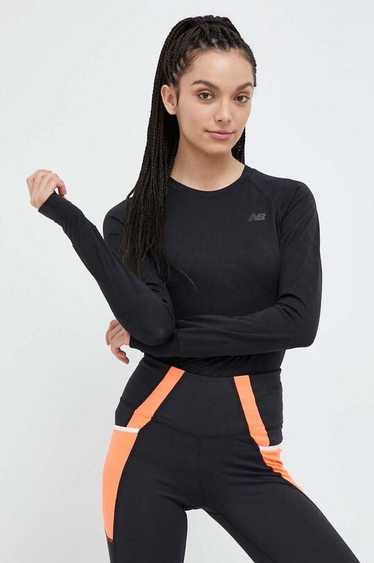 

Лонгслив для бега Q Speed New Balance, черный