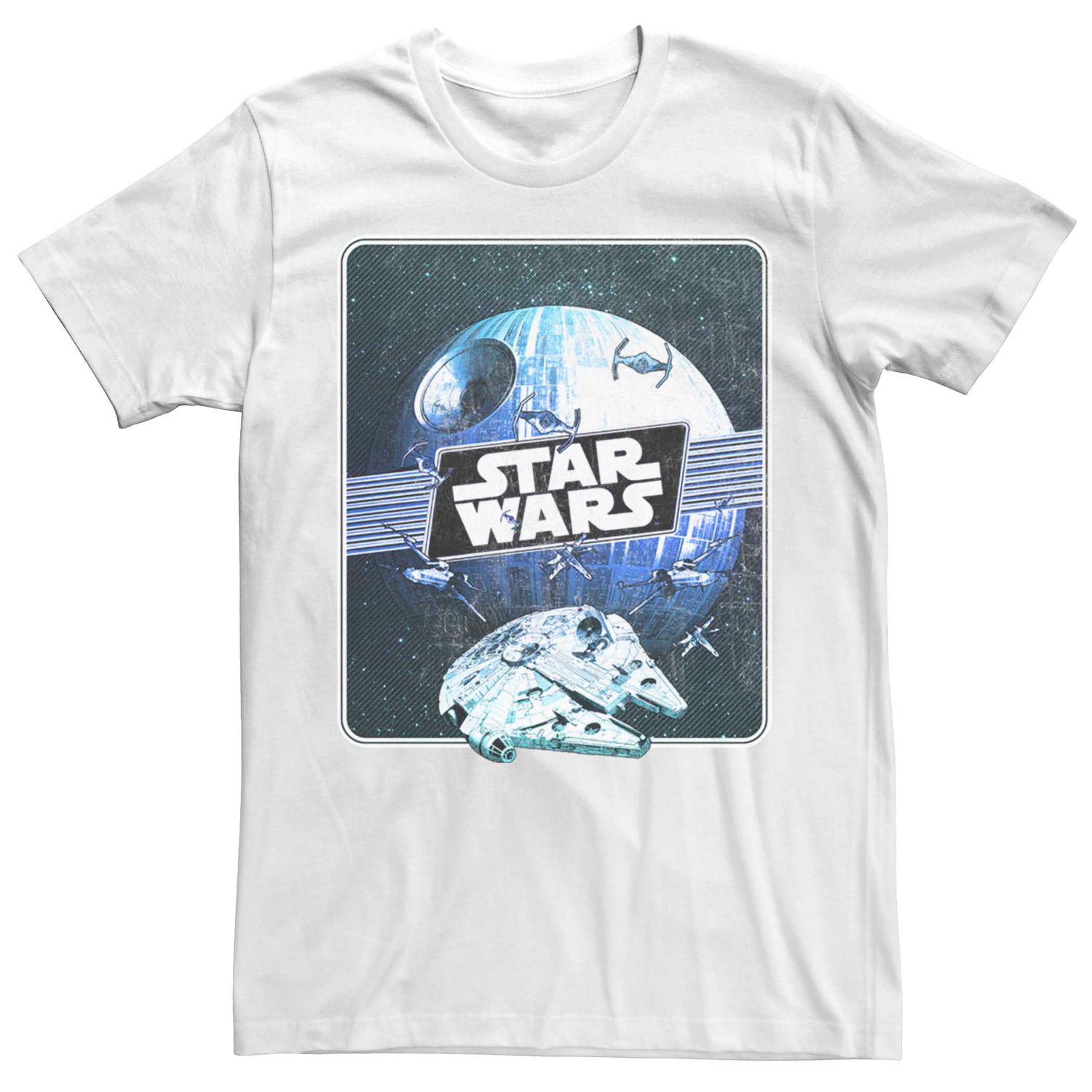 Мужская футболка с графическим плакатом и плакатом «Звездные войны» Licensed Character
