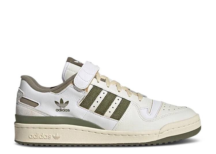 Кроссовки Adidas FORUM 84 LOW 'OFF WHITE OLIVE', кроссовки forum 84 low off white shadow navy белый