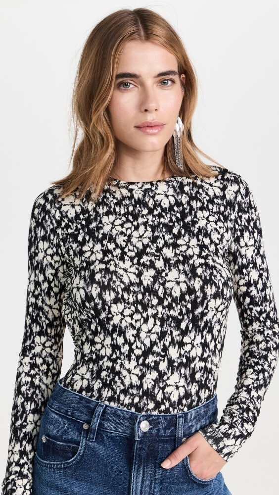 

Футболка Isabel Marant Étoile Leonio, черный