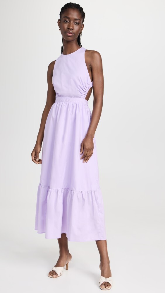 

Платье English Factory Elastic Detail Sleeveless, сиреневый