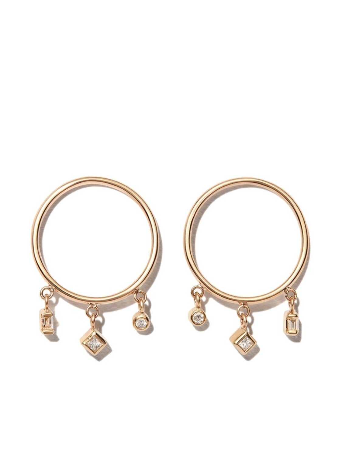 

Серьги из желтого золота с подвесками Zoë Chicco, золотой