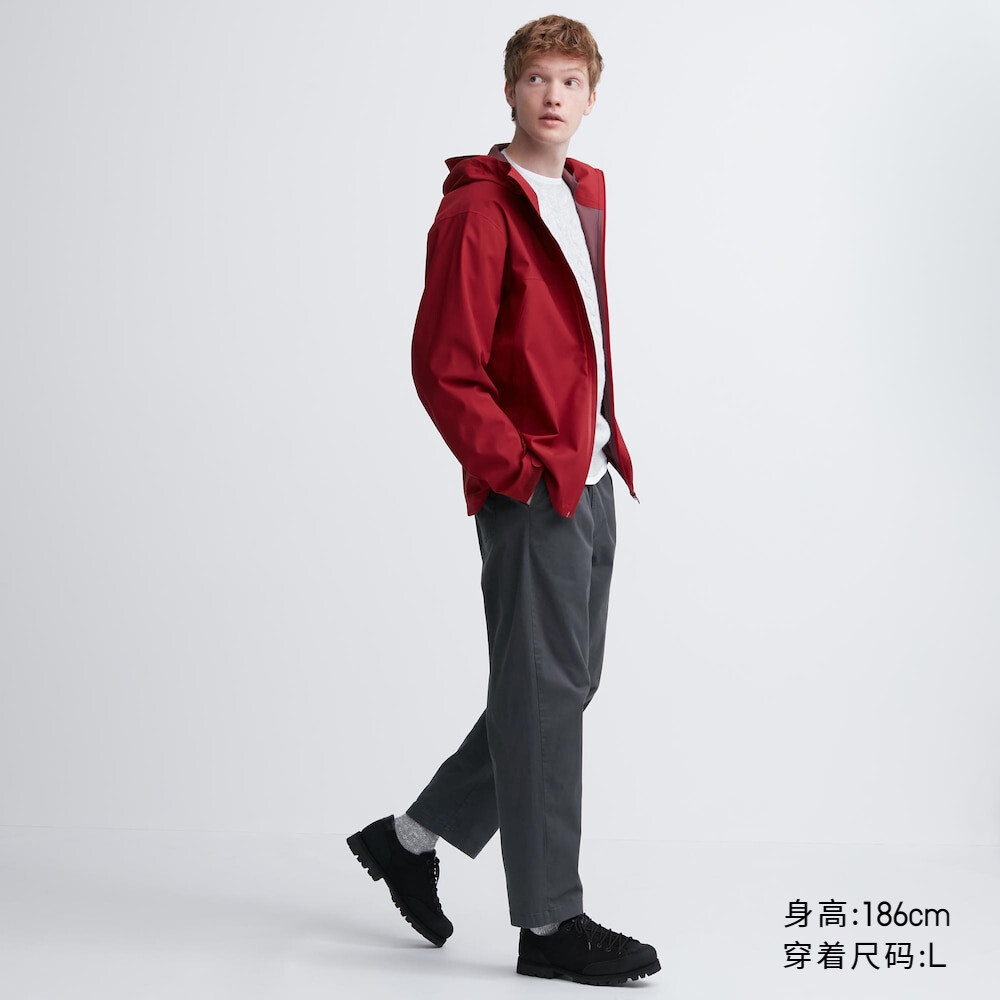 

Мужские/женские повседневные брюки Uniqlo из хлопка и эластичной ткани с девятью точками