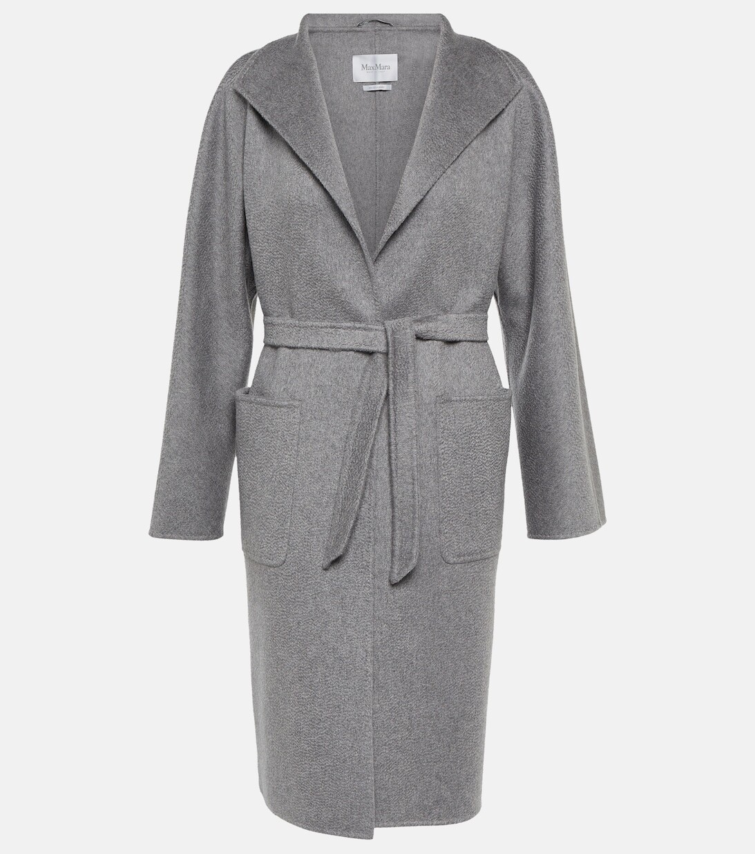 

Кашемировое пальто с запахом Lilia MAX MARA, серый