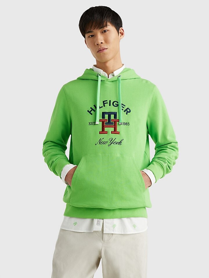 

Худи с монограммой и логотипом Tommy Hilfiger