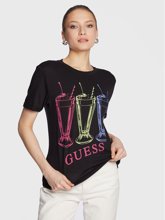 

Футболка стандартного кроя Guess, черный