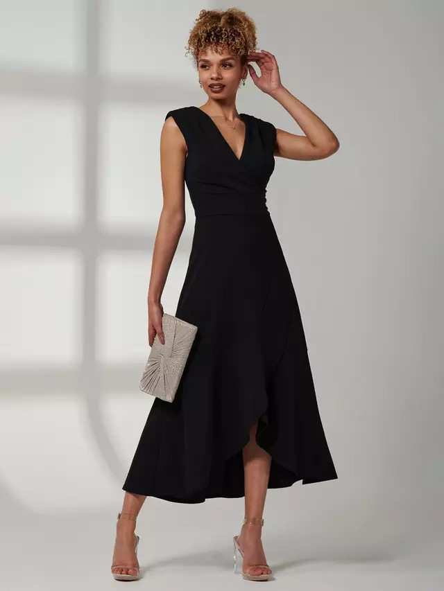 

Платье Jolie Moi Preslie Wrap Midi, черный