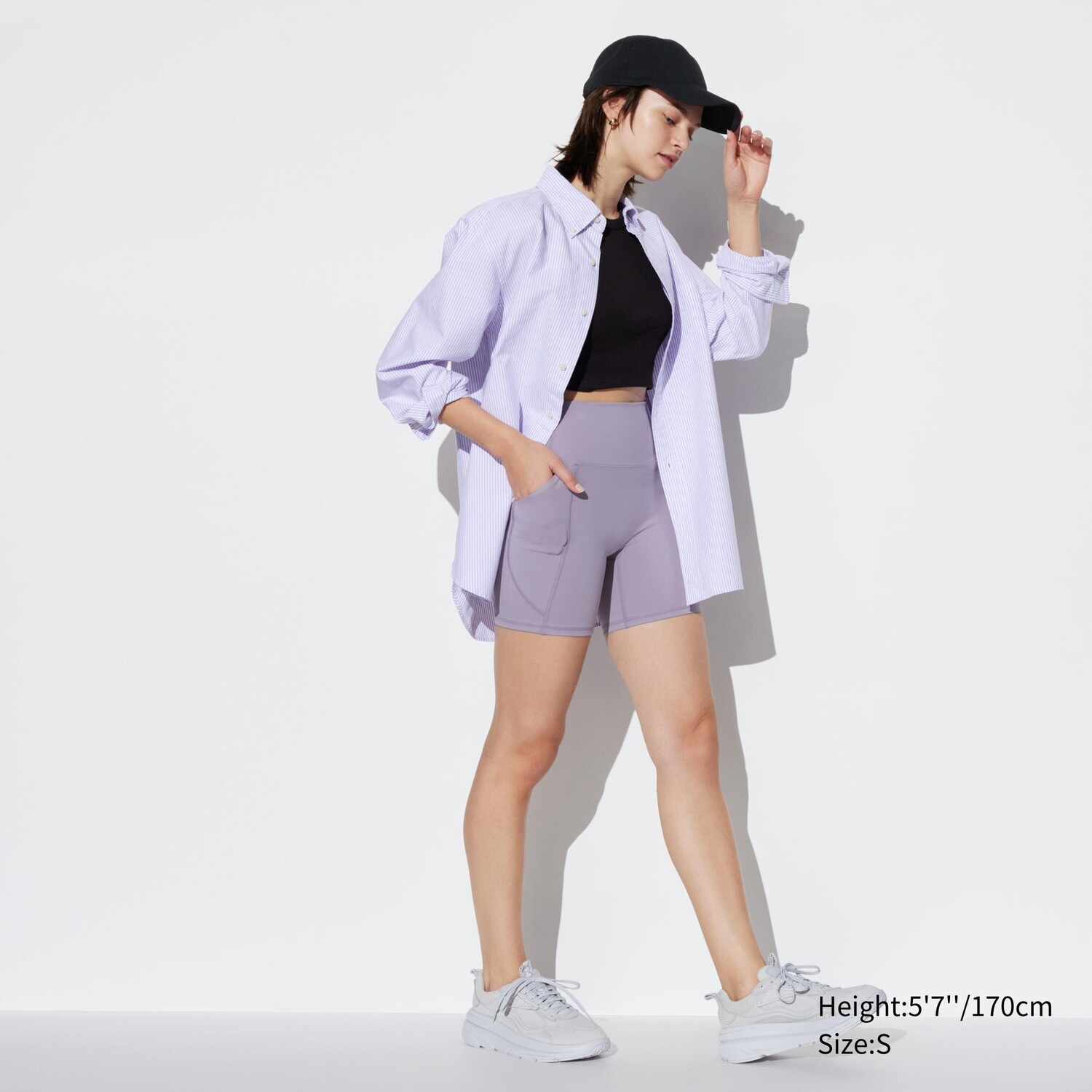 

Шорты Uniqlo Ultrasuave велосипедные, фиолетовый