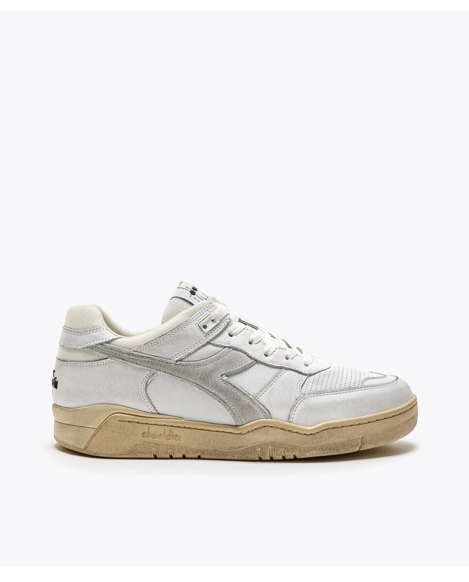 

Белые кроссовки унисекс с кружевной застежкой Diadora Heritage, белый