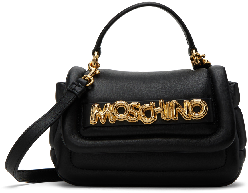 

Черная сумка через плечо с воздушным шаром и логотипом Moschino