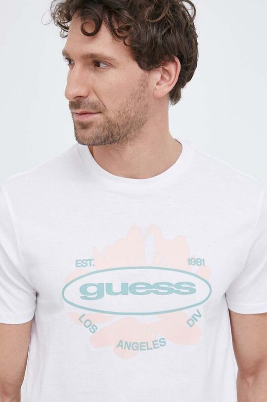 

Футболка из хлопка Guess, белый