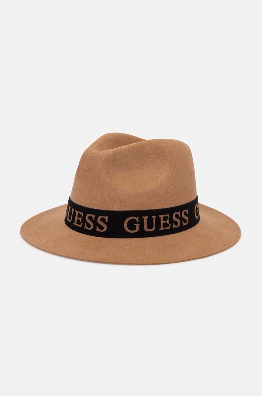

Шерстяная шапка Guess FEDORA, бежевый