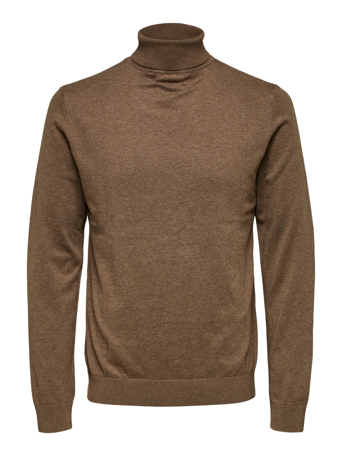 Пуловер SELECTED HOMME SLHBERG ROLL NECK, коричневый пуловер selected homme slhvince коричневый