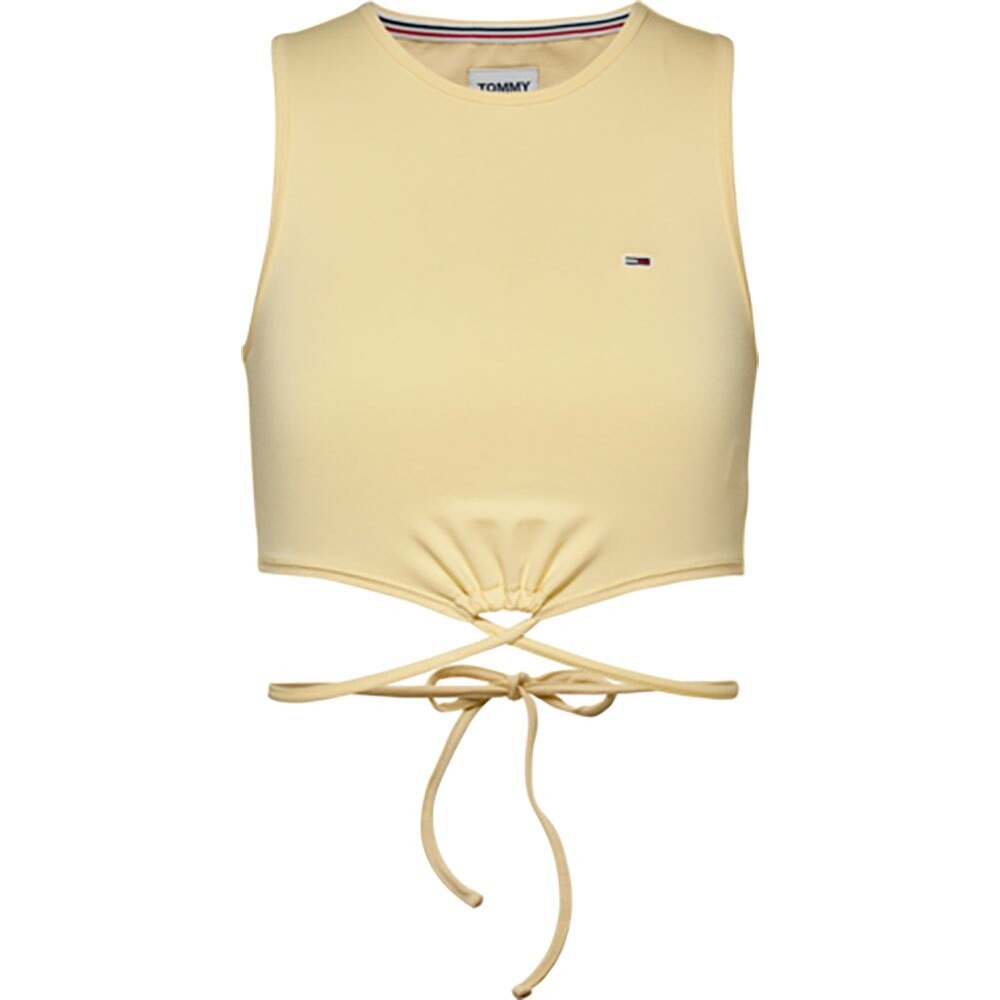 

Блузка Tommy Jeans Ultr Crp Tie, зеленый