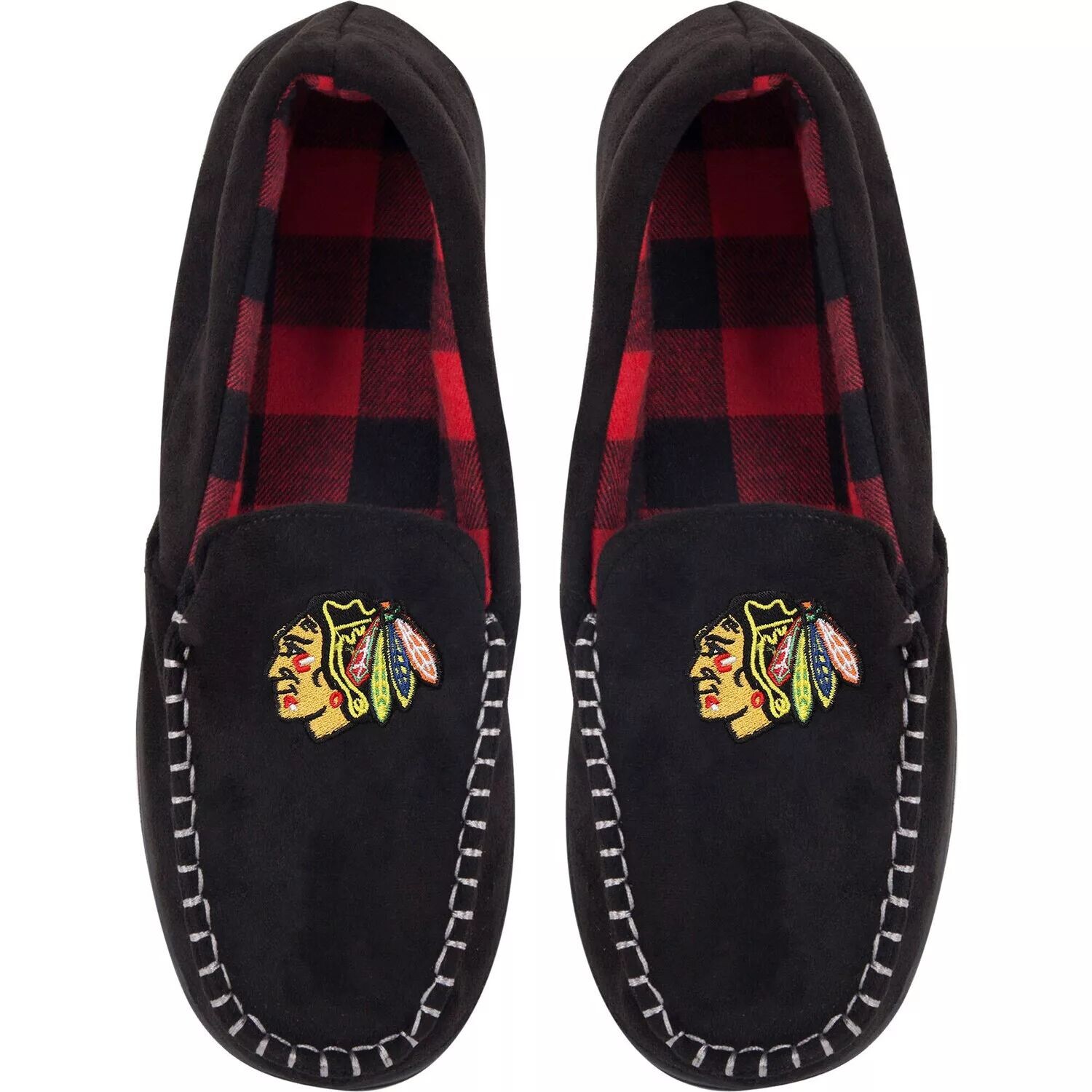 

Мужские фланелевые мокасины с логотипом команды FOCO Chicago Blackhawks